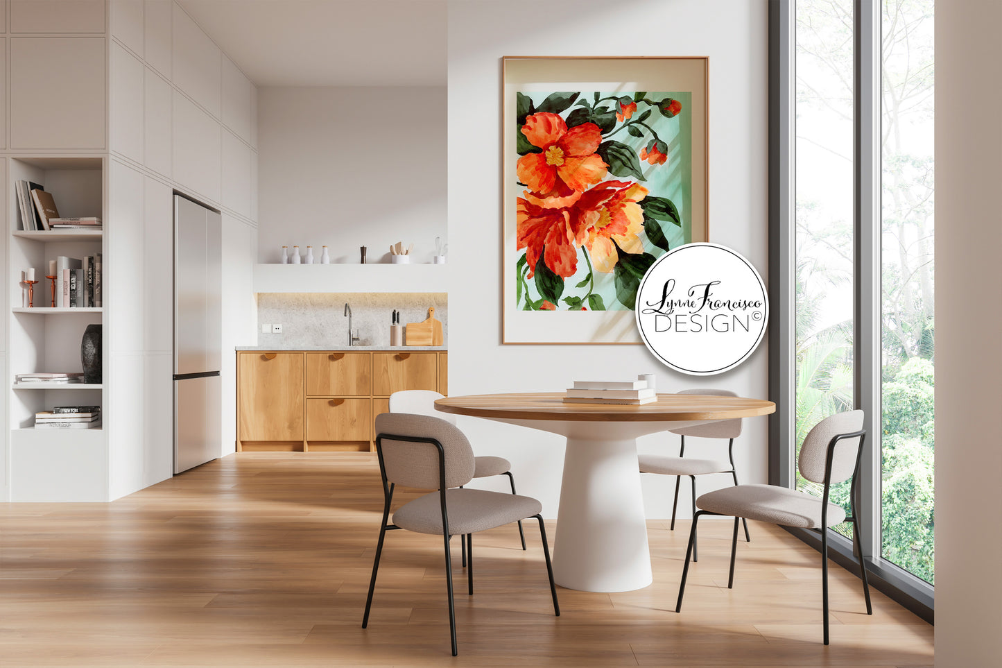 Watercolor Floral Fine Art Print #2502OA