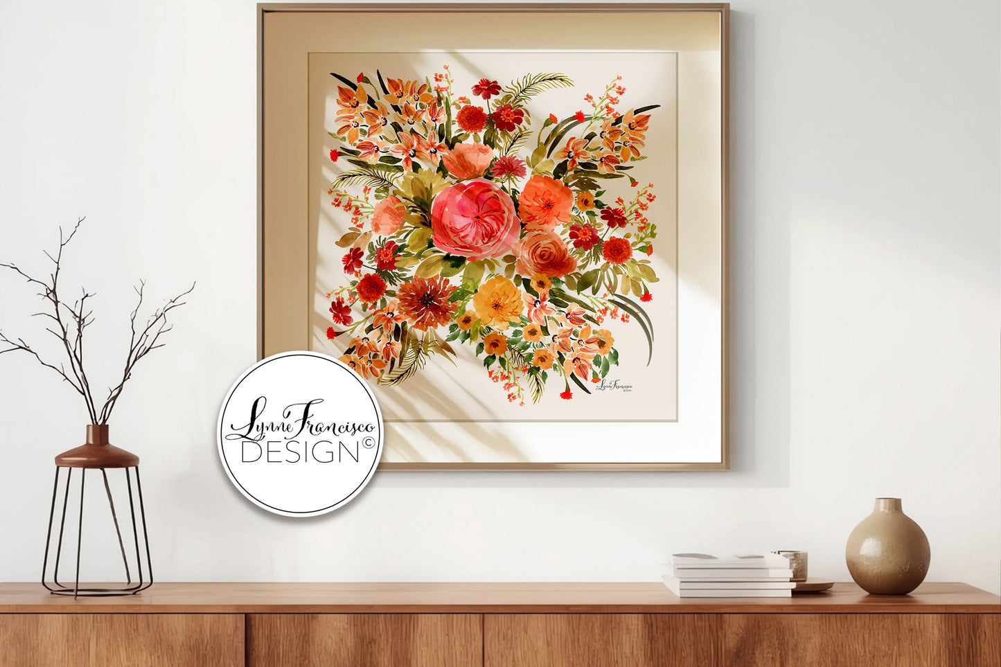 Watercolor Floral Fine Art Print 2509CT