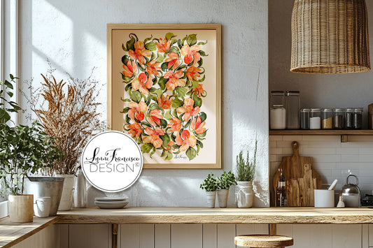 Watercolor Floral Fine Art Print 2513O