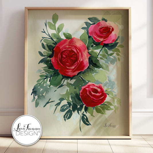 Watercolor Floral Fine Art Print 2511A