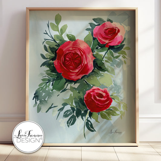 Watercolor Floral Fine Art Print 2511A