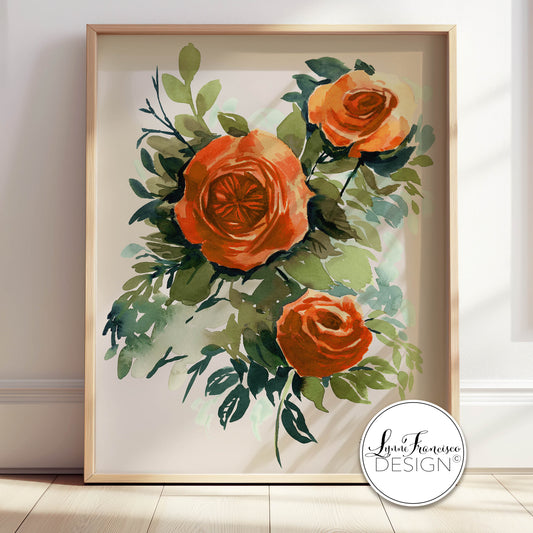 Watercolor Floral Fine Art Print 2511L