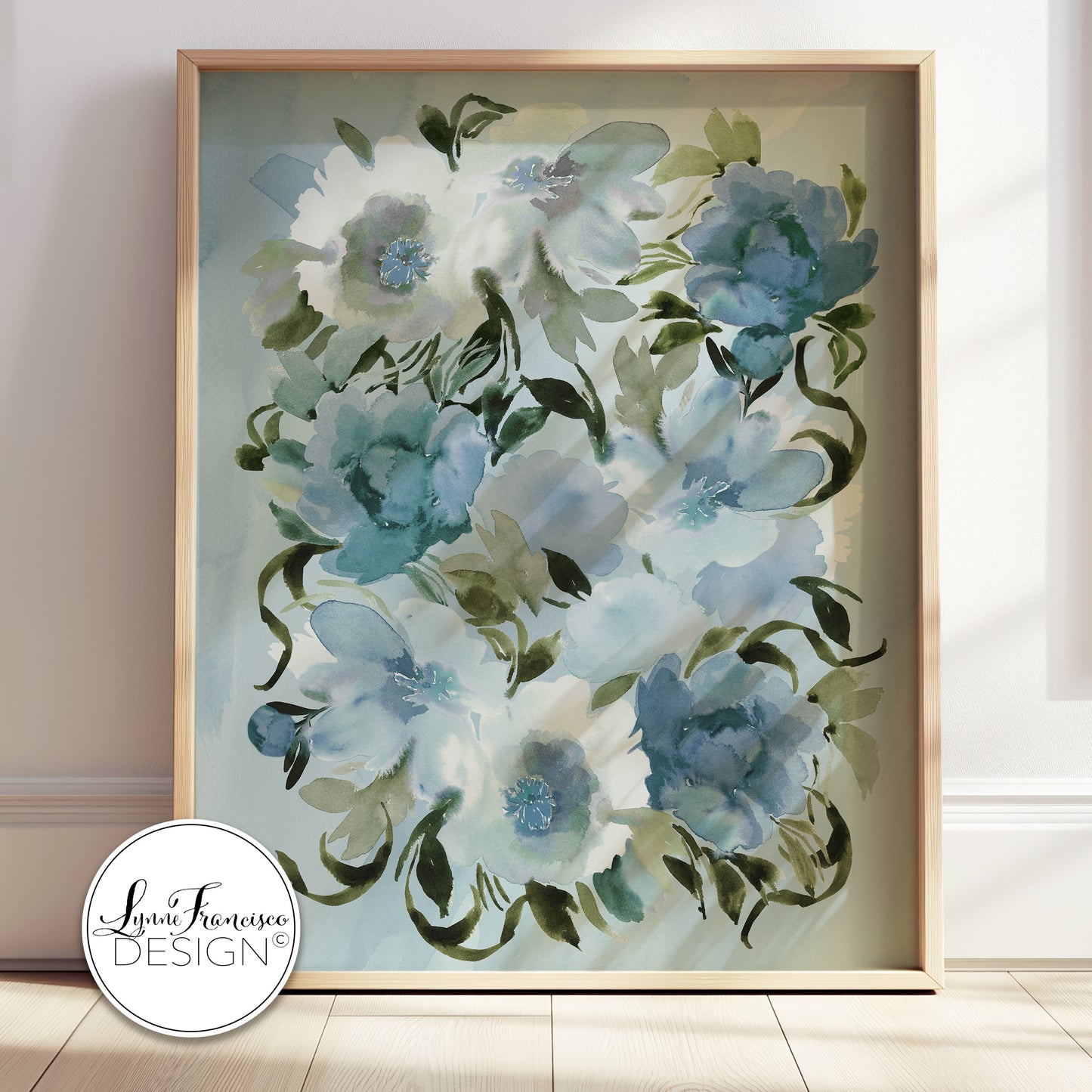 Watercolor Floral Abstract Fine Art Print 2514B