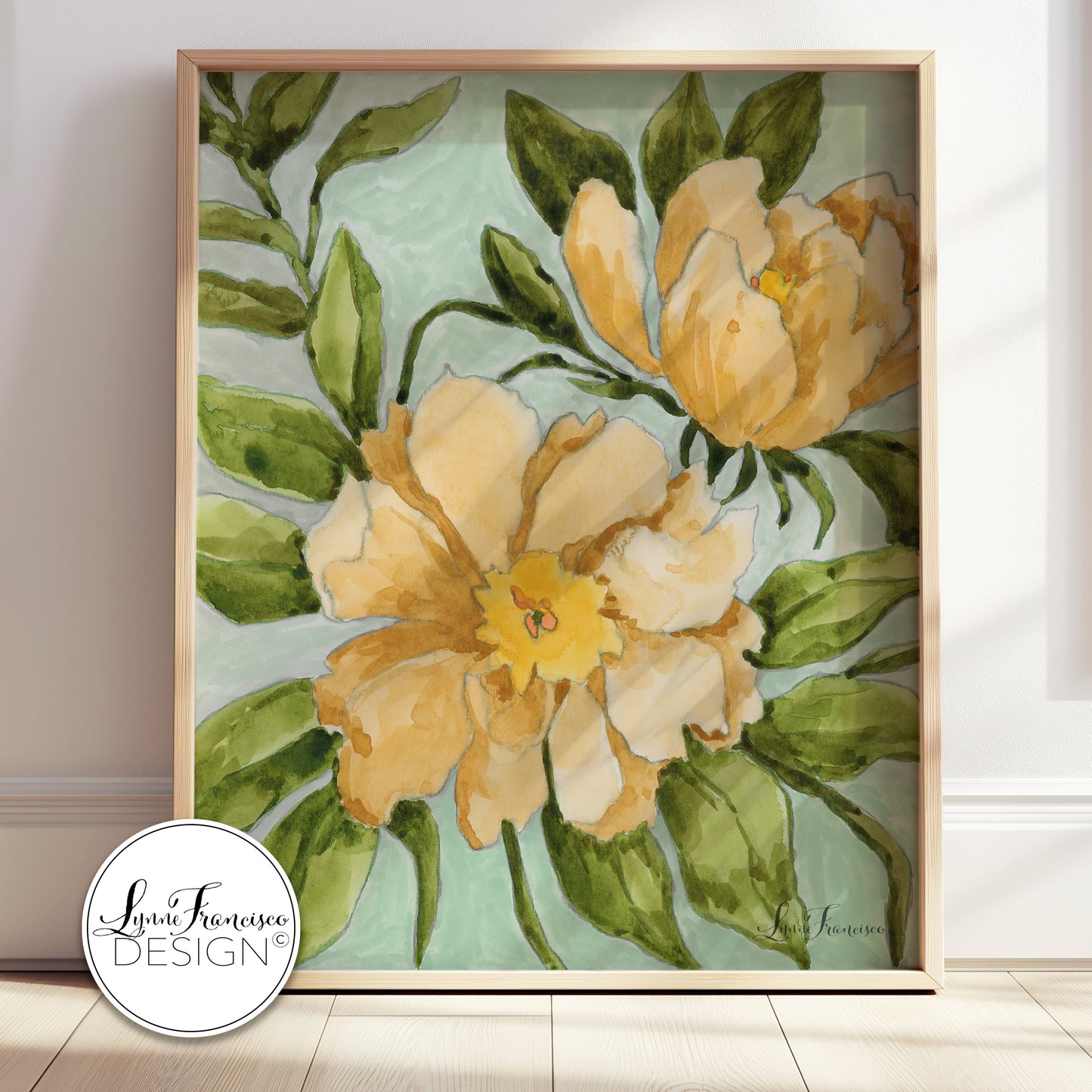 Watercolor Floral Abstract Fine Art Print 2609YMB