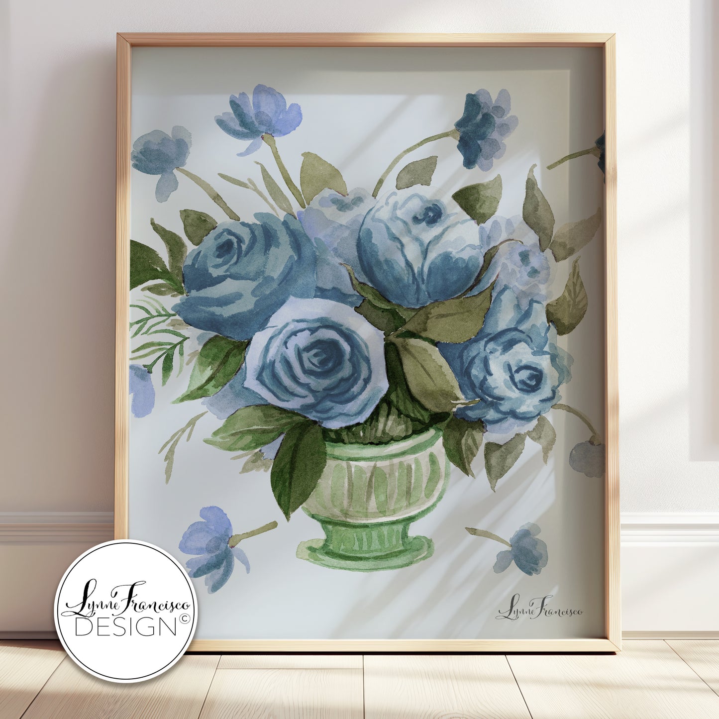 Watercolor Floral in Vase Fine Art Print 2611BB