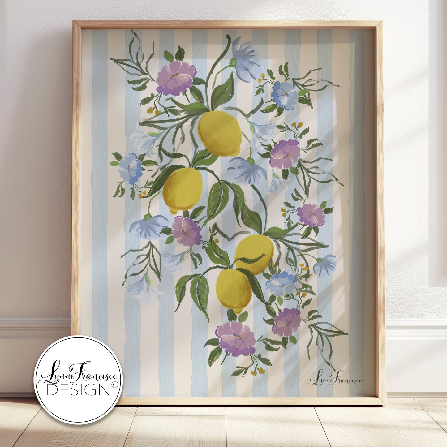 Lemons & Flowers Fine Art Print 2613YBS