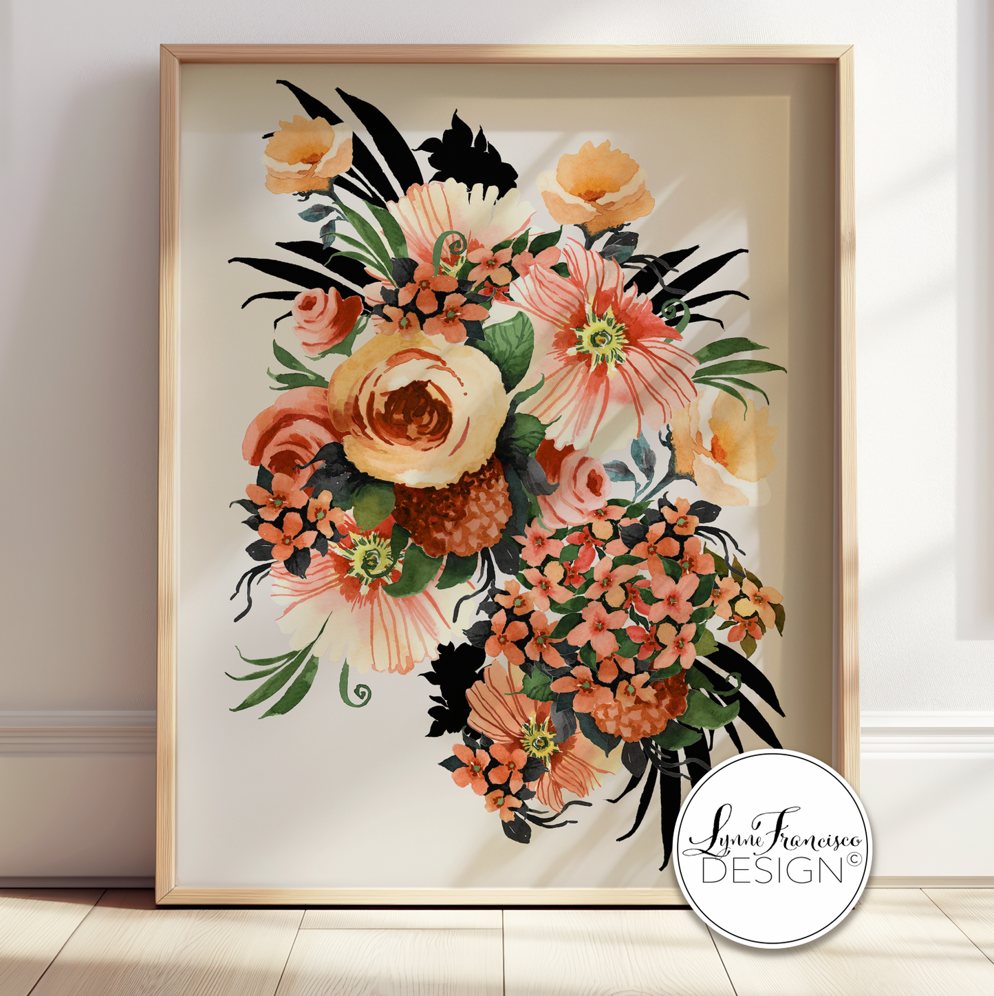 Watercolor Floral Fine Art Print 2508AC