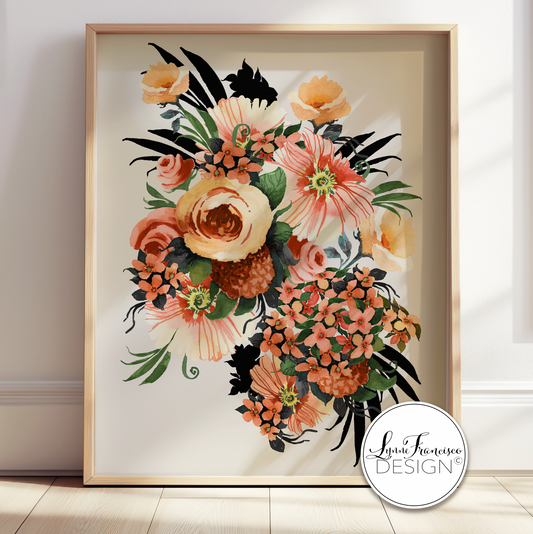 Watercolor Floral Fine Art Print 2508AC